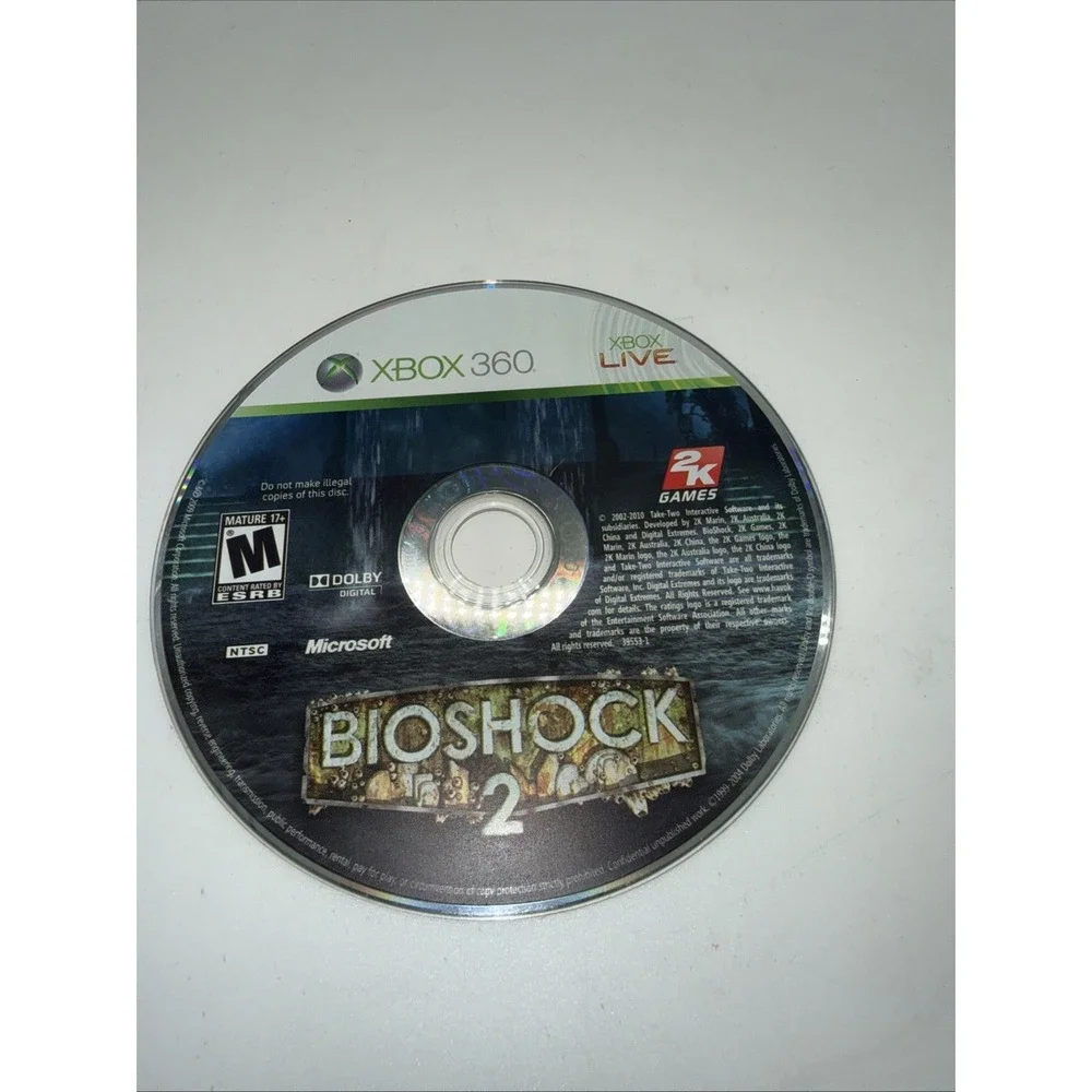 BioShock 2 (Microsoft Xbox 360, 2010) Disc Only